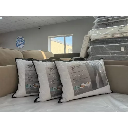 Подушка «Лебяжий пух люкс» 50×70 — нежность и комфорт во сне.